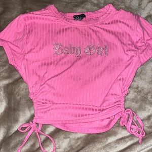 Pink crop top✨